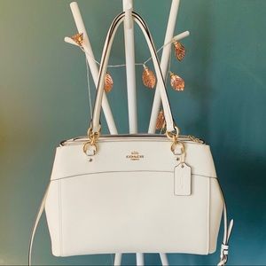 Authentic Coach ivory leather bag